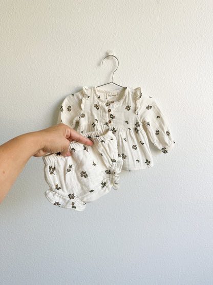 City Mouse muslin tunic set || olives (3/6)