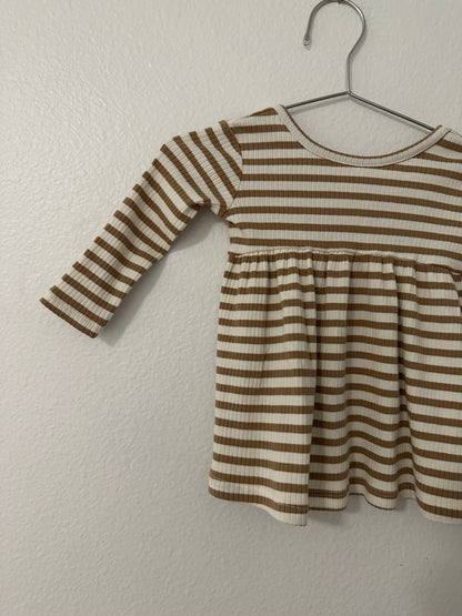 Quincy Mae honey striped dress || 3/6