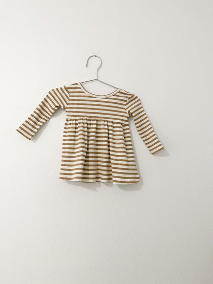 Quincy Mae honey striped dress || 3/6