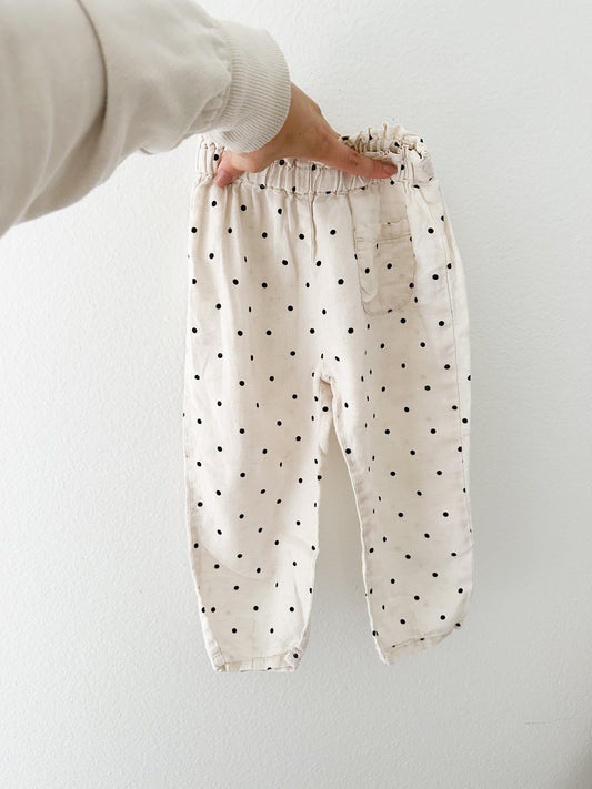 Zara polka dot pants || 3/4T