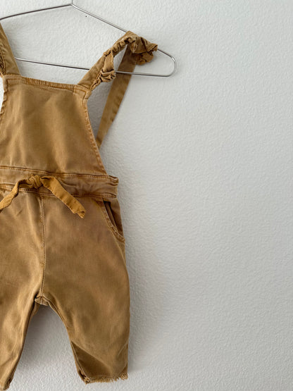 Zara yellow denim overalls (3/6)