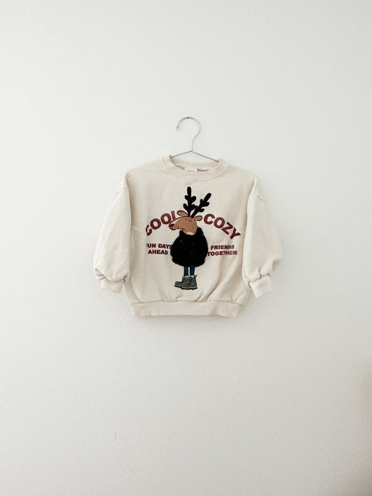 Zara reindeer sweatshirt (2/3)
