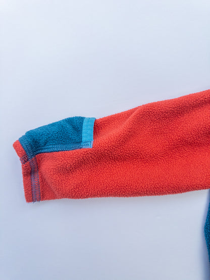 Patagonia|| fleece hooded one piece || Size 0-3 months