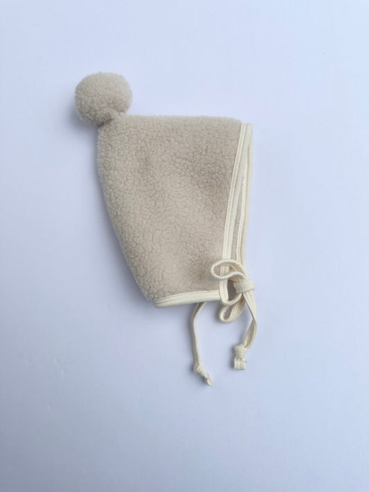 Briar cream pom bonnet || Newborn