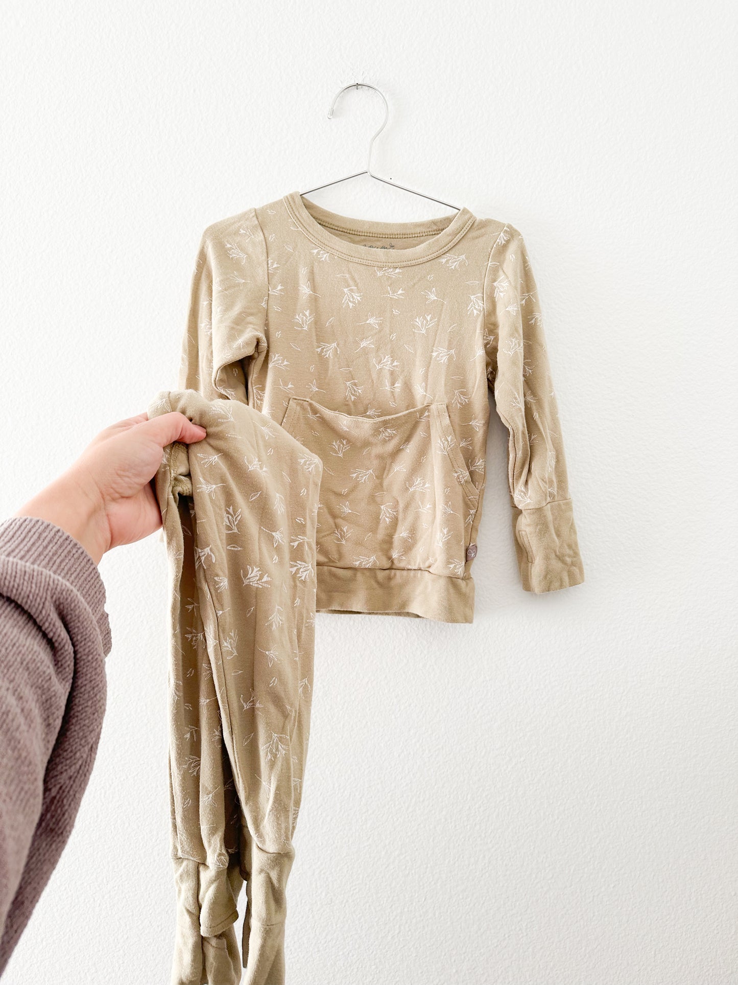 Goumi organic loungewear set|| branches (4T)