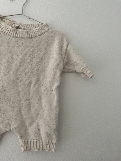 Oat sprinkle knit playsuit (6/12)