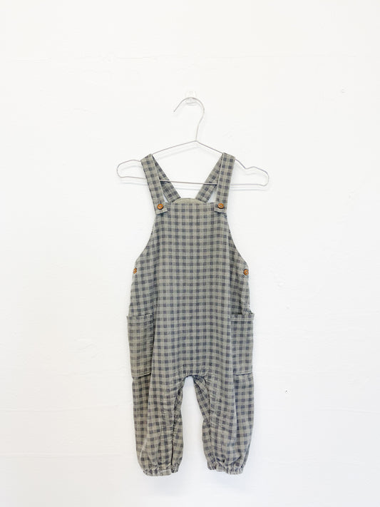 Zara plaid overalls || 12/18