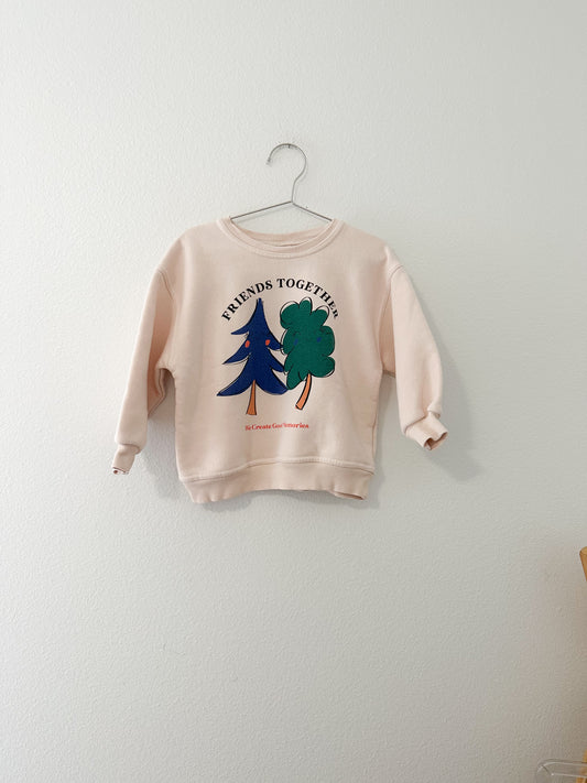 Zara tree sweatshirt (4/5)