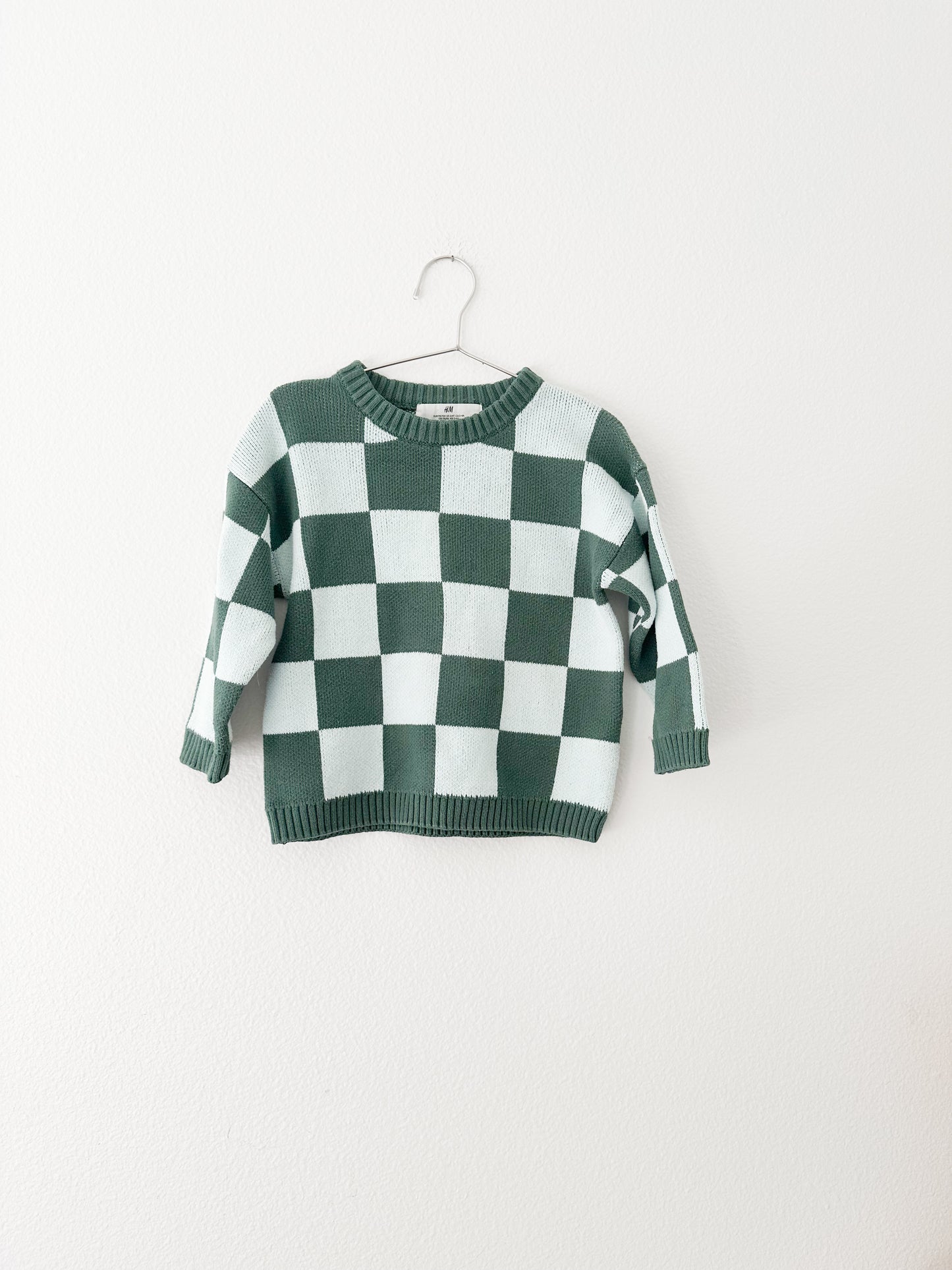 H&M checkered knit sweater (3/4)