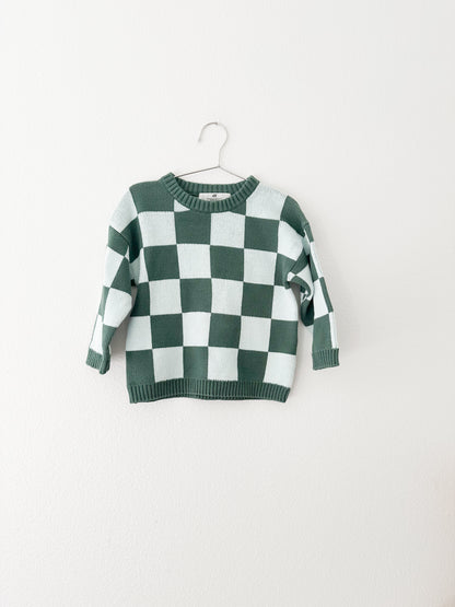 H&M checkered knit sweater (3/4)