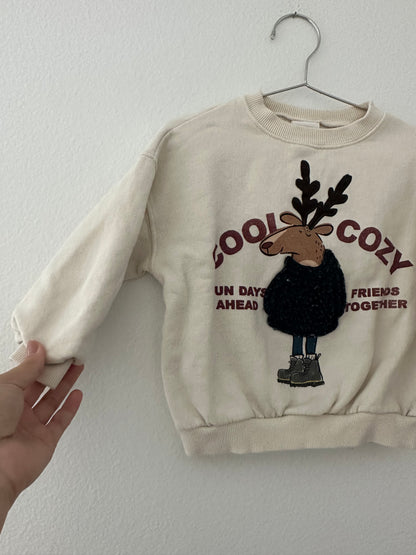 Zara reindeer sweatshirt (2/3)