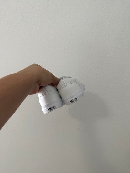 White Velcro vans || 9.5