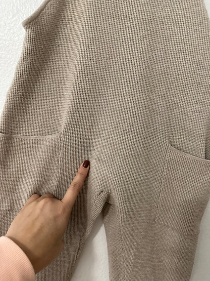 Zara waffle overalls (4/5)