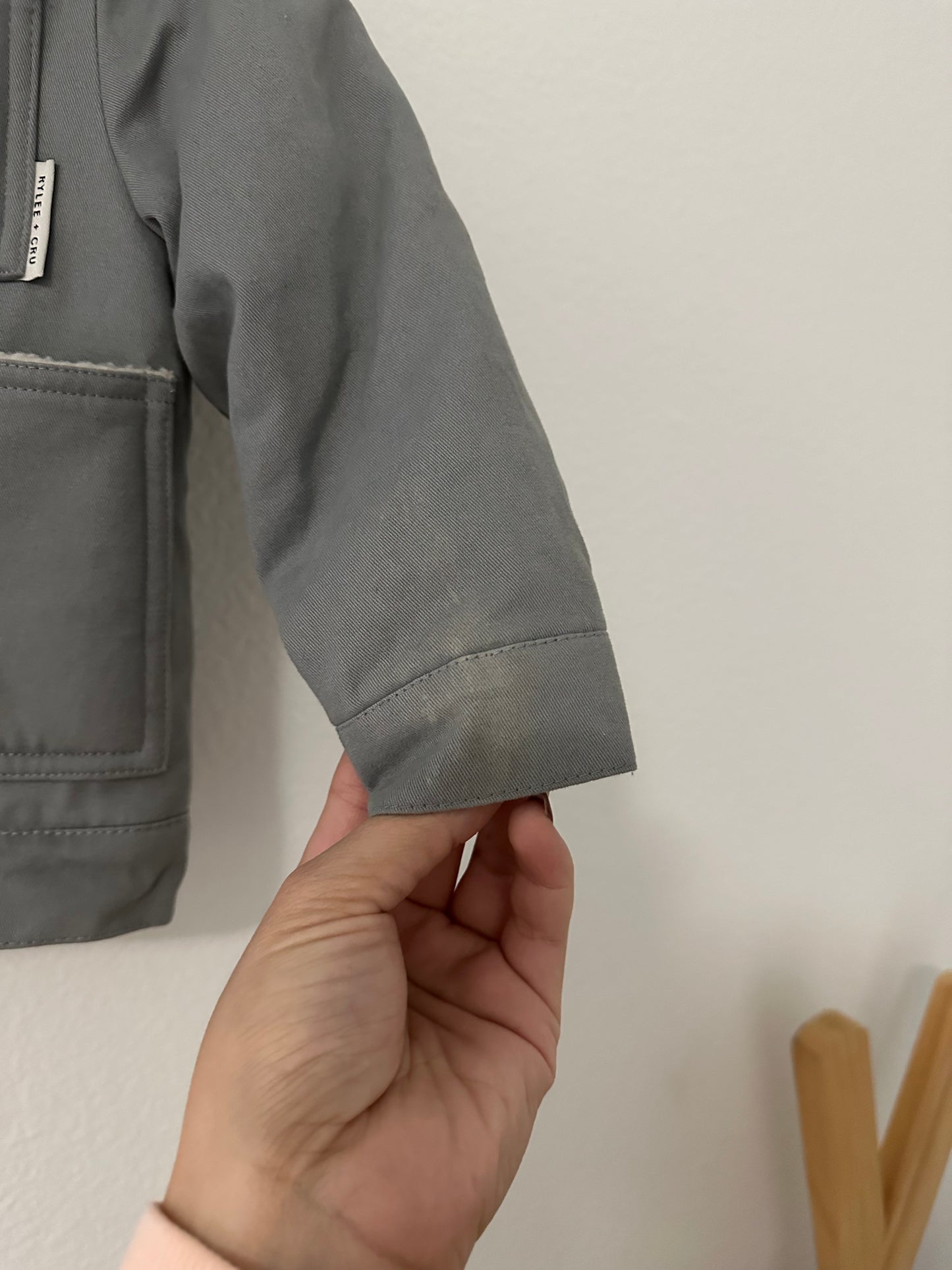 Rylee + Cru Sherpa collar coat (2/3T)