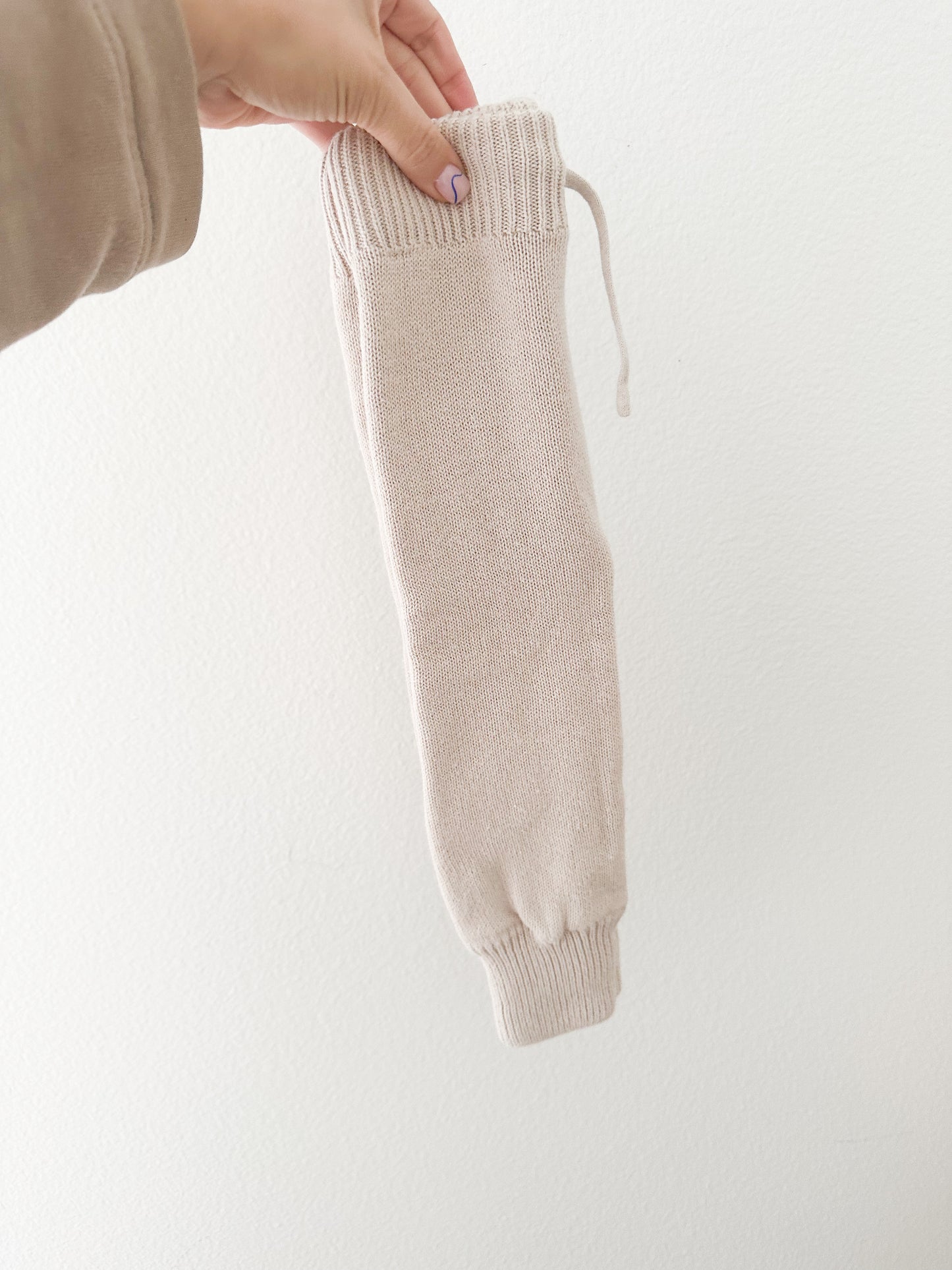 Rivi and Kim knit drawstring joggers - Sand || 18/24