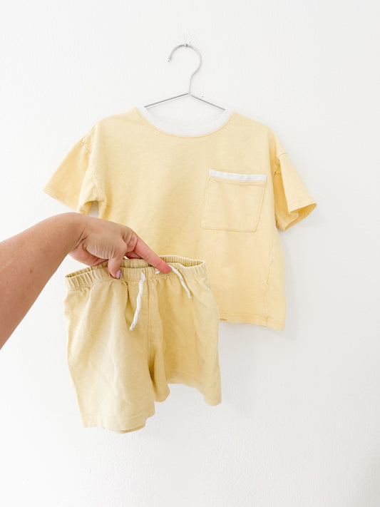 Zara yellow set || 4/5