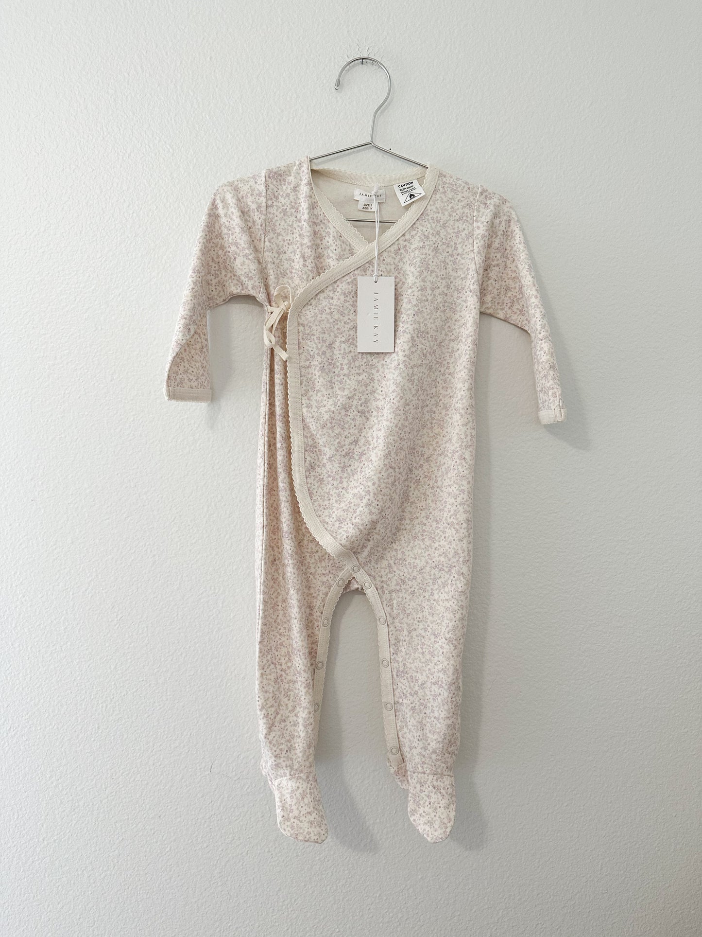 Jamie Kay Hanna floral footie pajama (1Y)