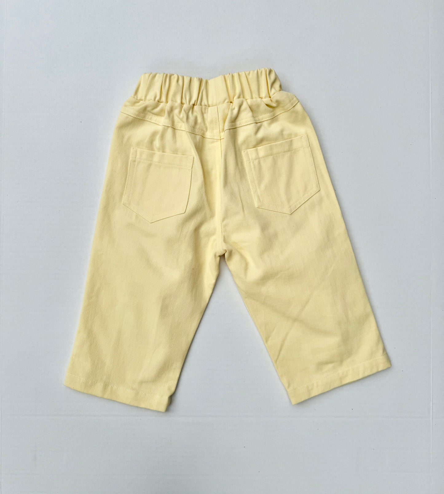 Fostered Collection Pleated twill pant || butter - 12m