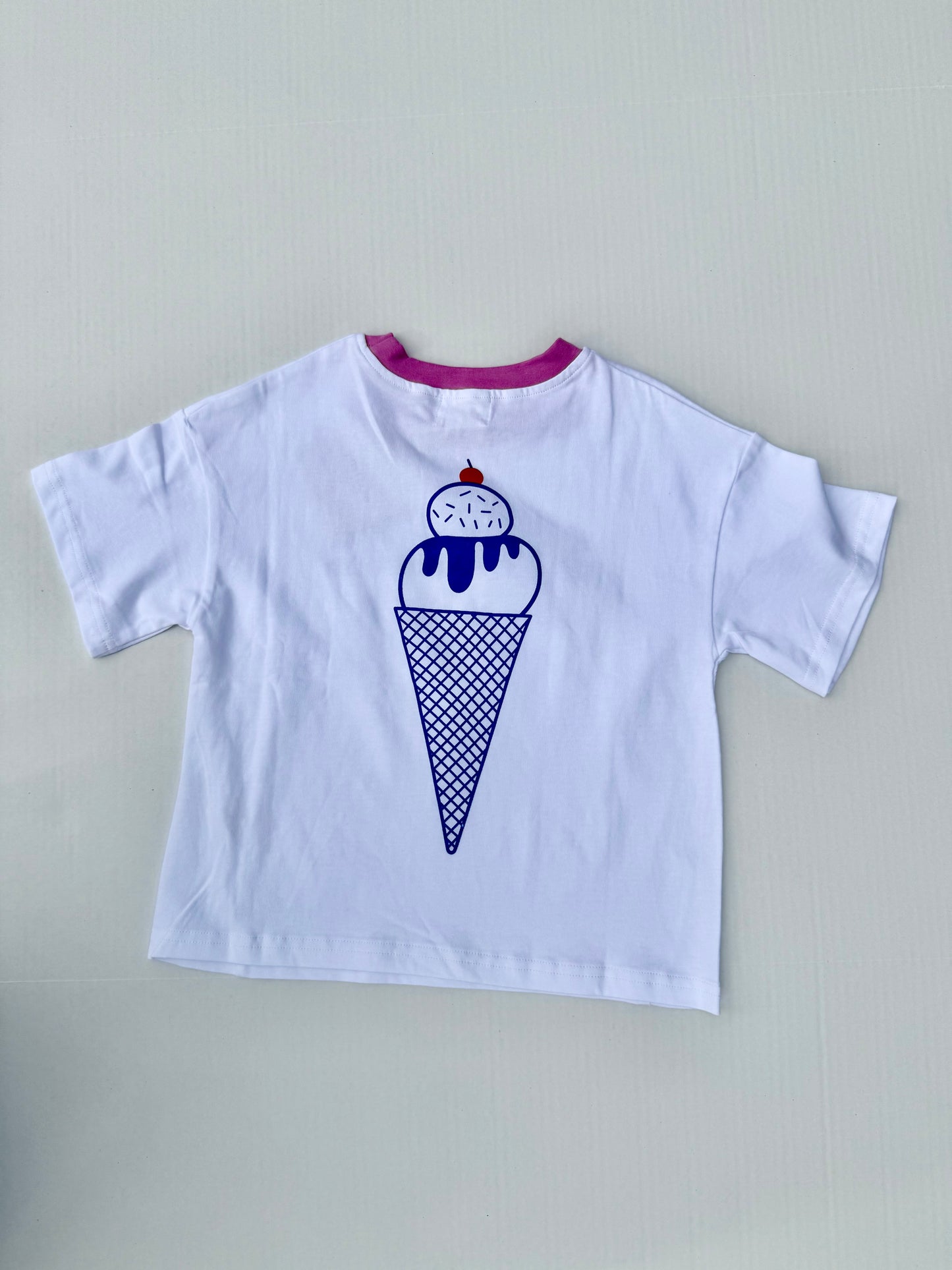Fostered Collection Sundae dinner tee in pink || 2 T