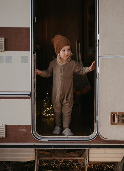 The simple folk terry long John in walnut || 2/3T
