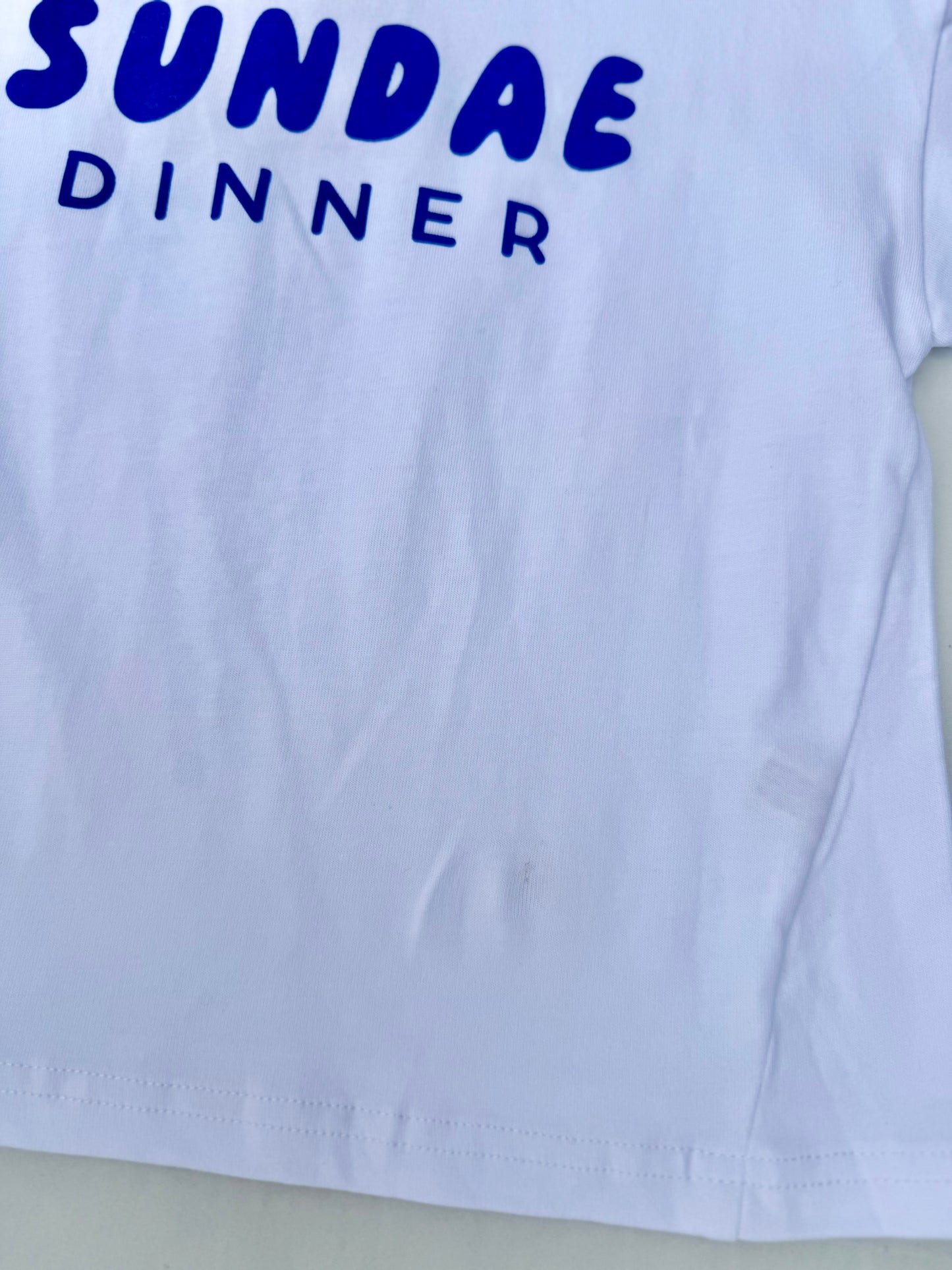 Fostered Collection Sundae dinner tee in pink || 2 T