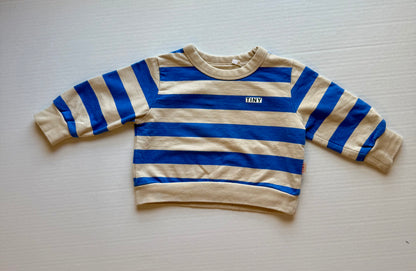 Tinycottons || striped crewneck sweatshirt || 12m