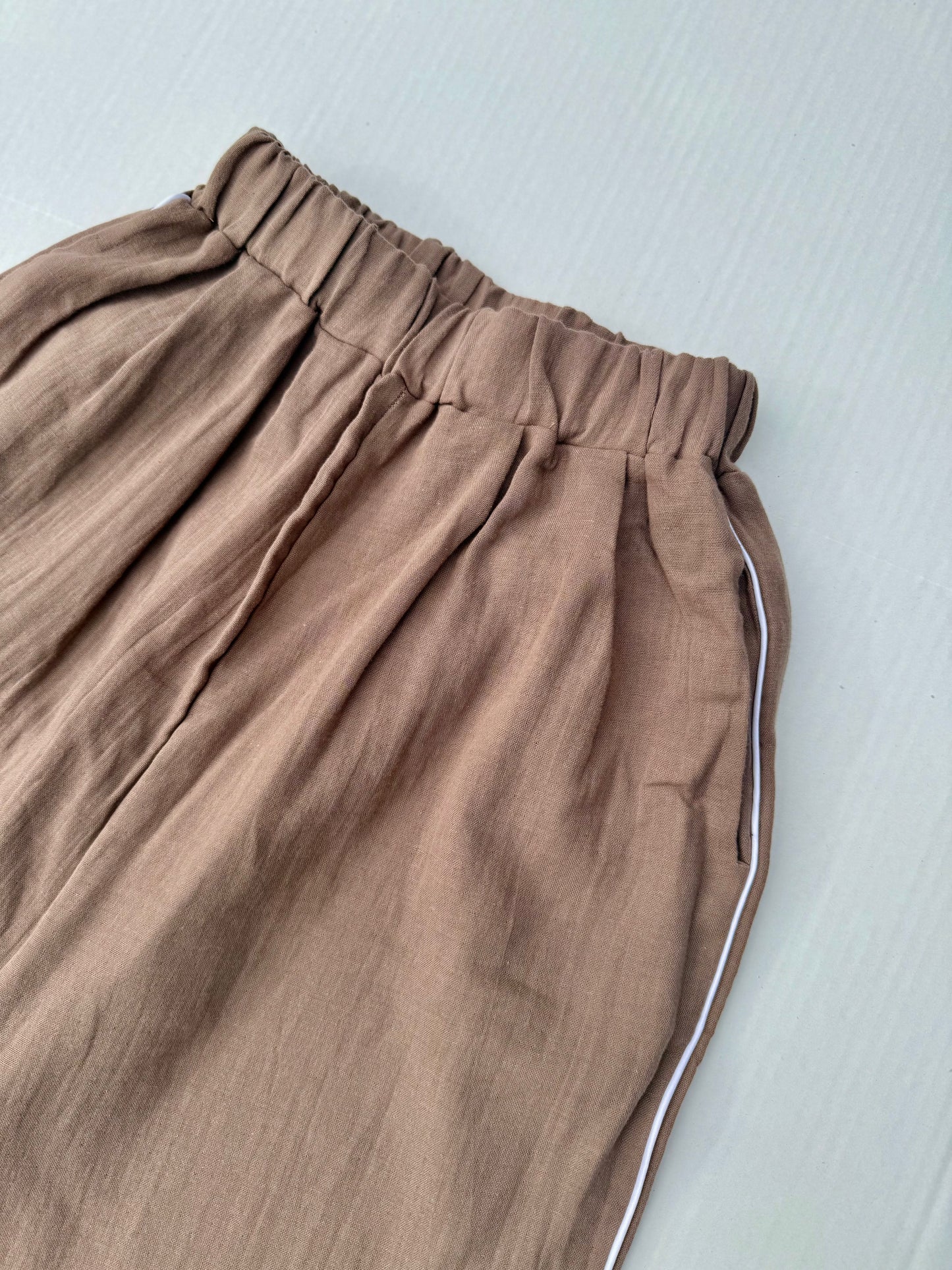 Fostered Collection || Side Strip gauze pant - vintage brown - size 6
