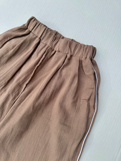 Fostered Collection || Side Strip gauze pant - vintage brown - size 6