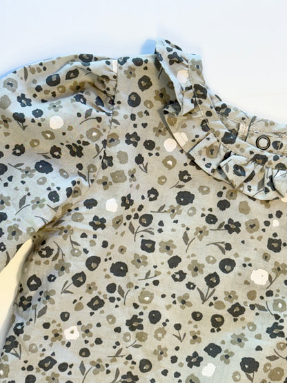 Pehr || green floral romper || 12-18m