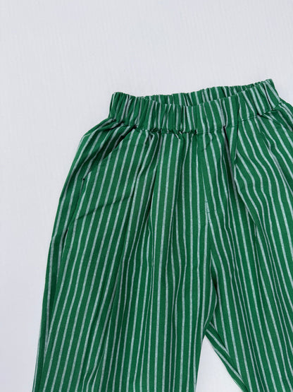 Fostered Collection || striped pant - green- size 6