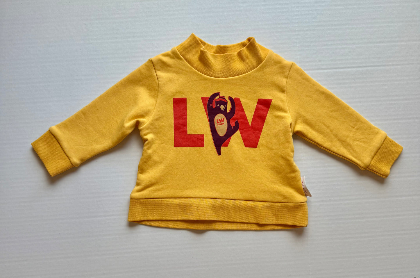 Tinycottons || yellow bear sweatshirt || Size 12m