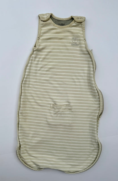 Woolino || gray stripe sleep sack || 2-24 months