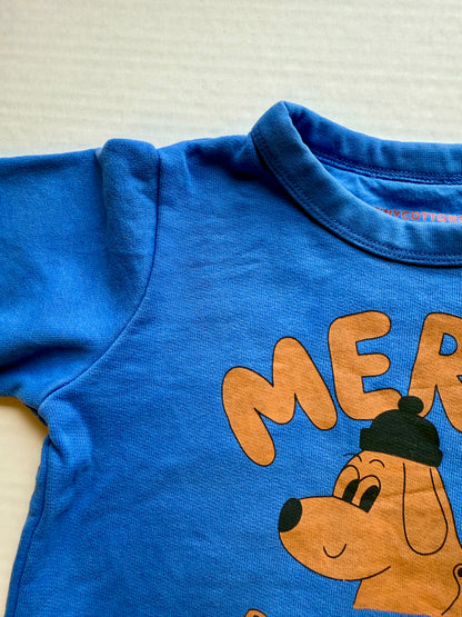 Tinycottons || Merci blue crewneck || 12m