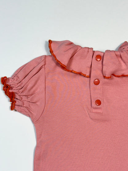 Misha & Puff || balloon sleeve paloma|| rose || 6-12m