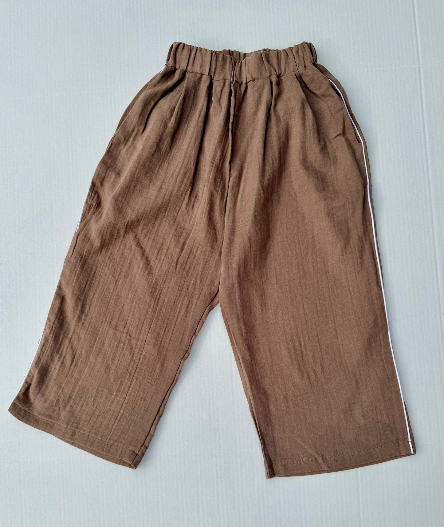 Fostered Collection || Side Strip gauze pant - vintage brown - size 6