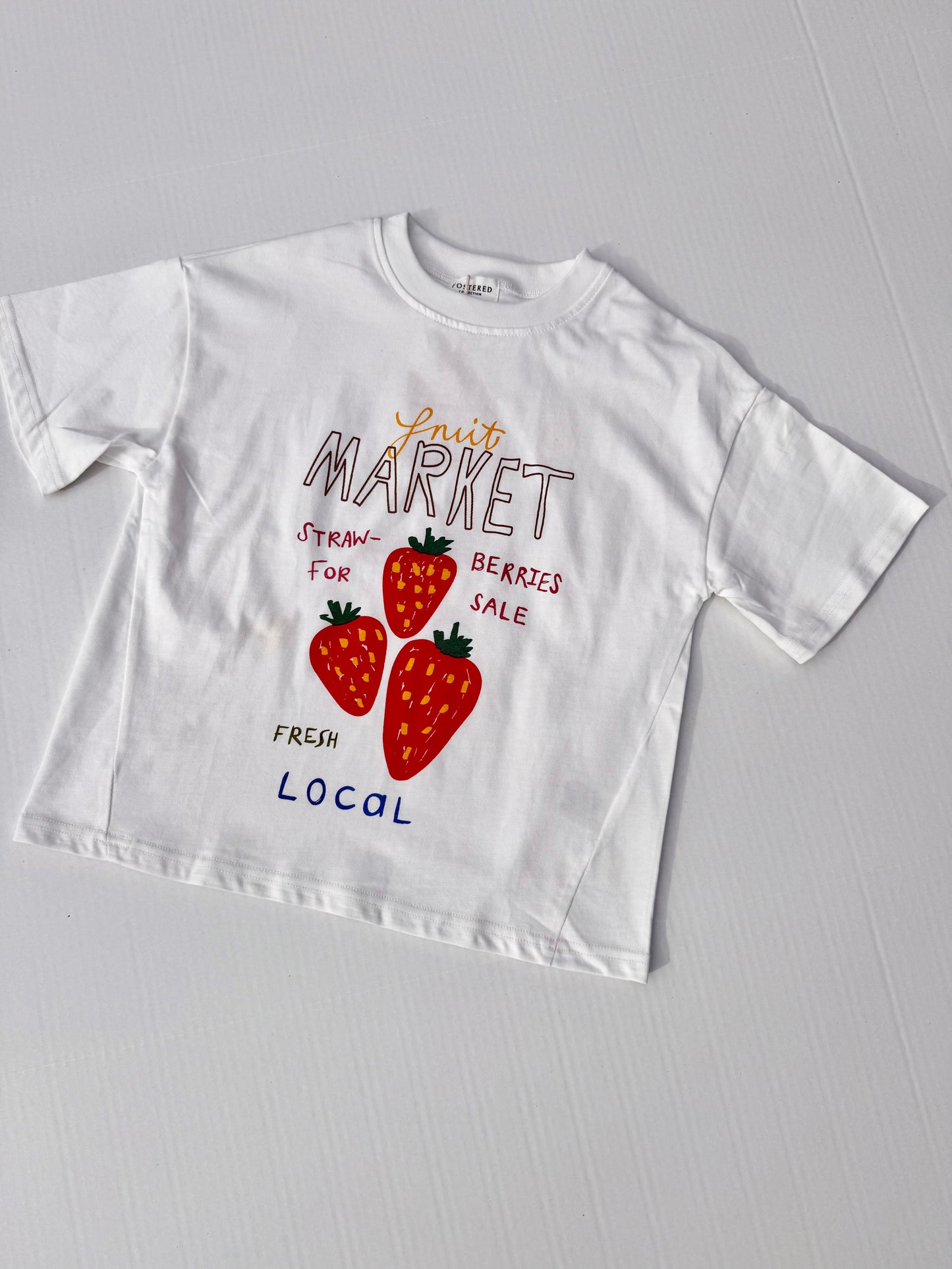 Fostered Collection || oversized fruit market tee- size 2,4