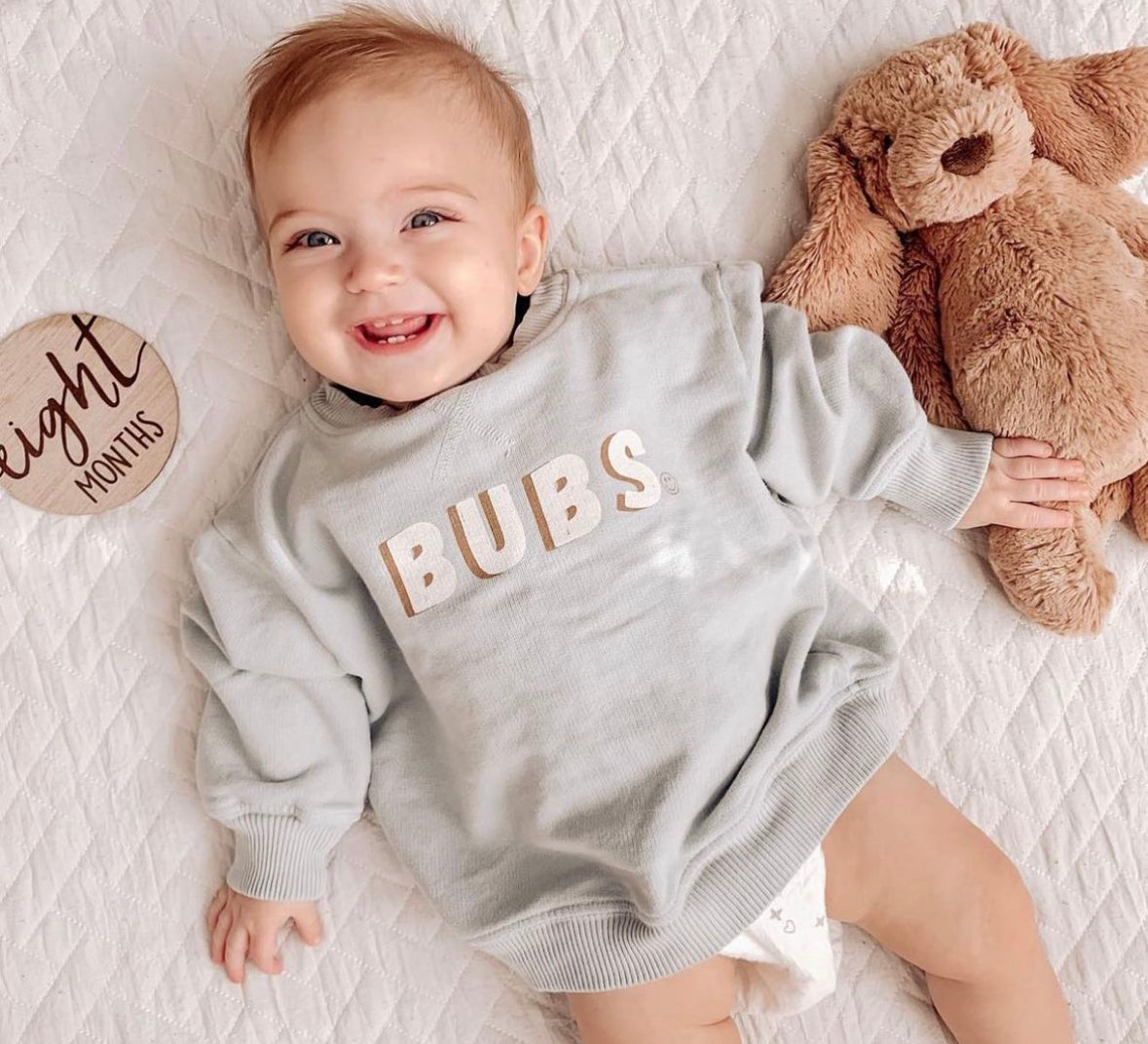 Roe + Cru bubs crewneck || 6 months