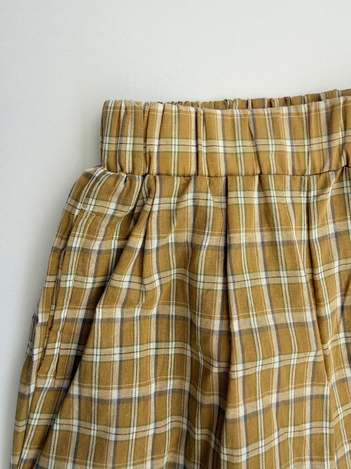 Fostered || olive plaid pant || size 1