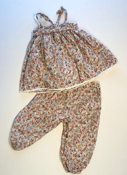 Absorbs || smocked floral set || 9m