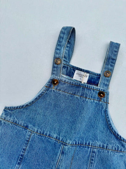 Fostered Collection baggy denim overalls || multiple sizes