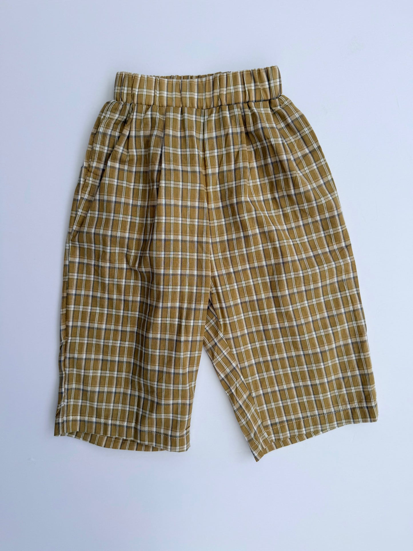 Fostered || olive plaid pant || size 1