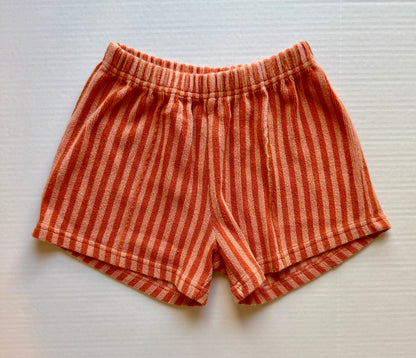 Fostered Collection || orange terry shorts || Size 6