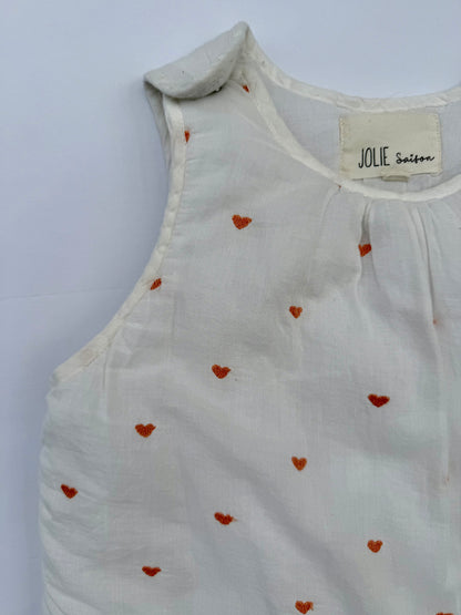 Jolie Saison || heart sleep sack ||6-18 months