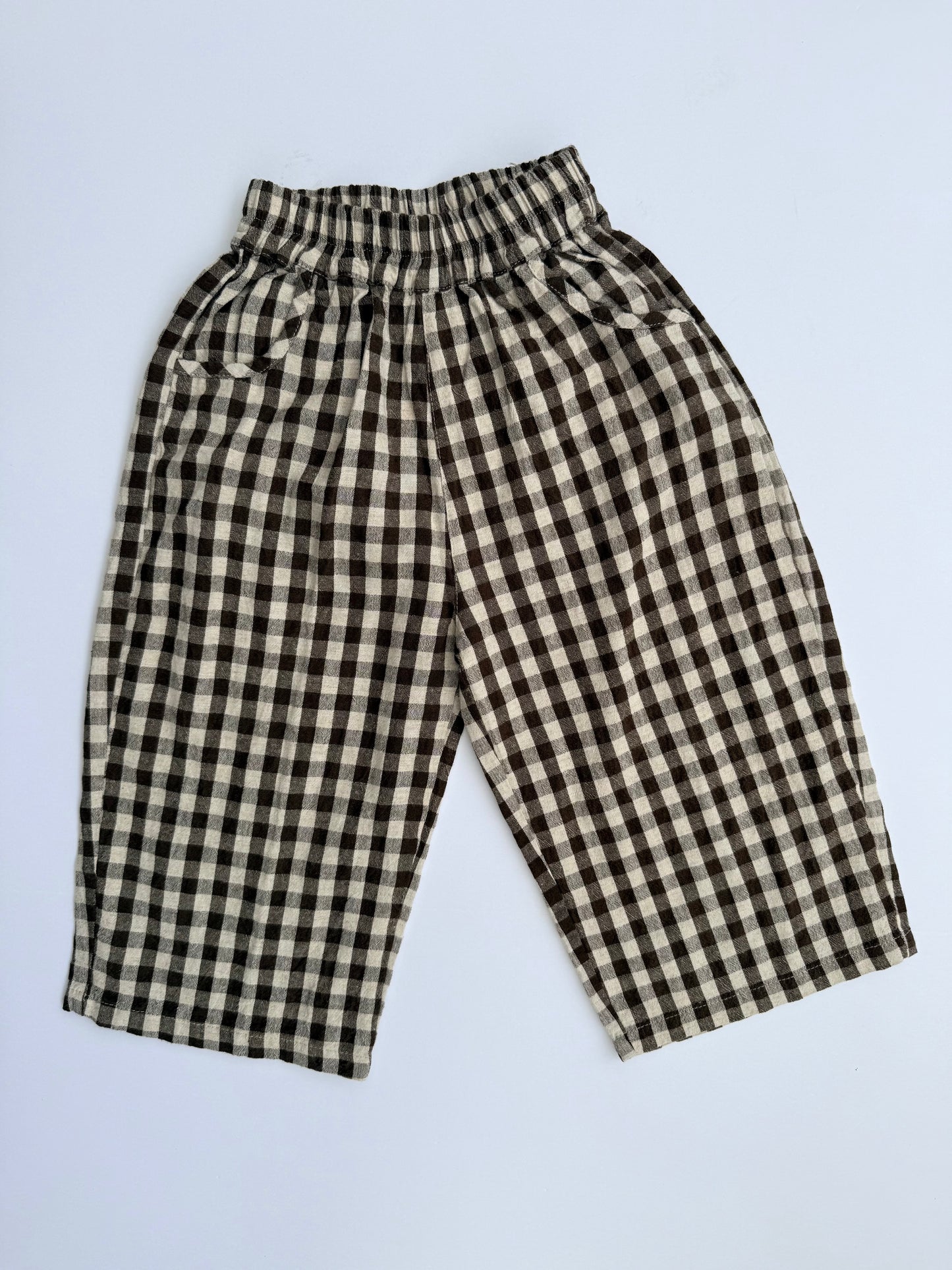 Fostered || brown gingham || size 3