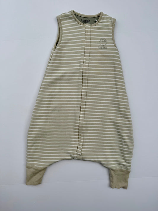 Woolino || grey stripe sleep sack || 6-18 month