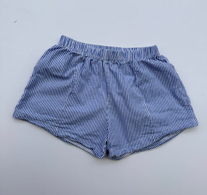 Fostered || blue stripe shorts || size 6