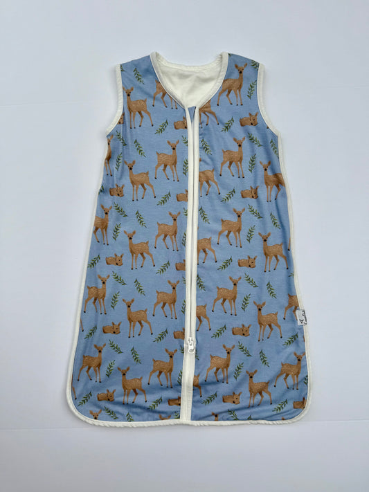 Copper Pearl sleep sack || blue dear || 0-6 months
