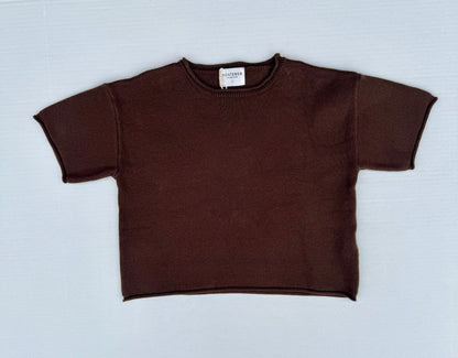 Fostered Collection || Oversized knitted shirt - brown- size 1, 4