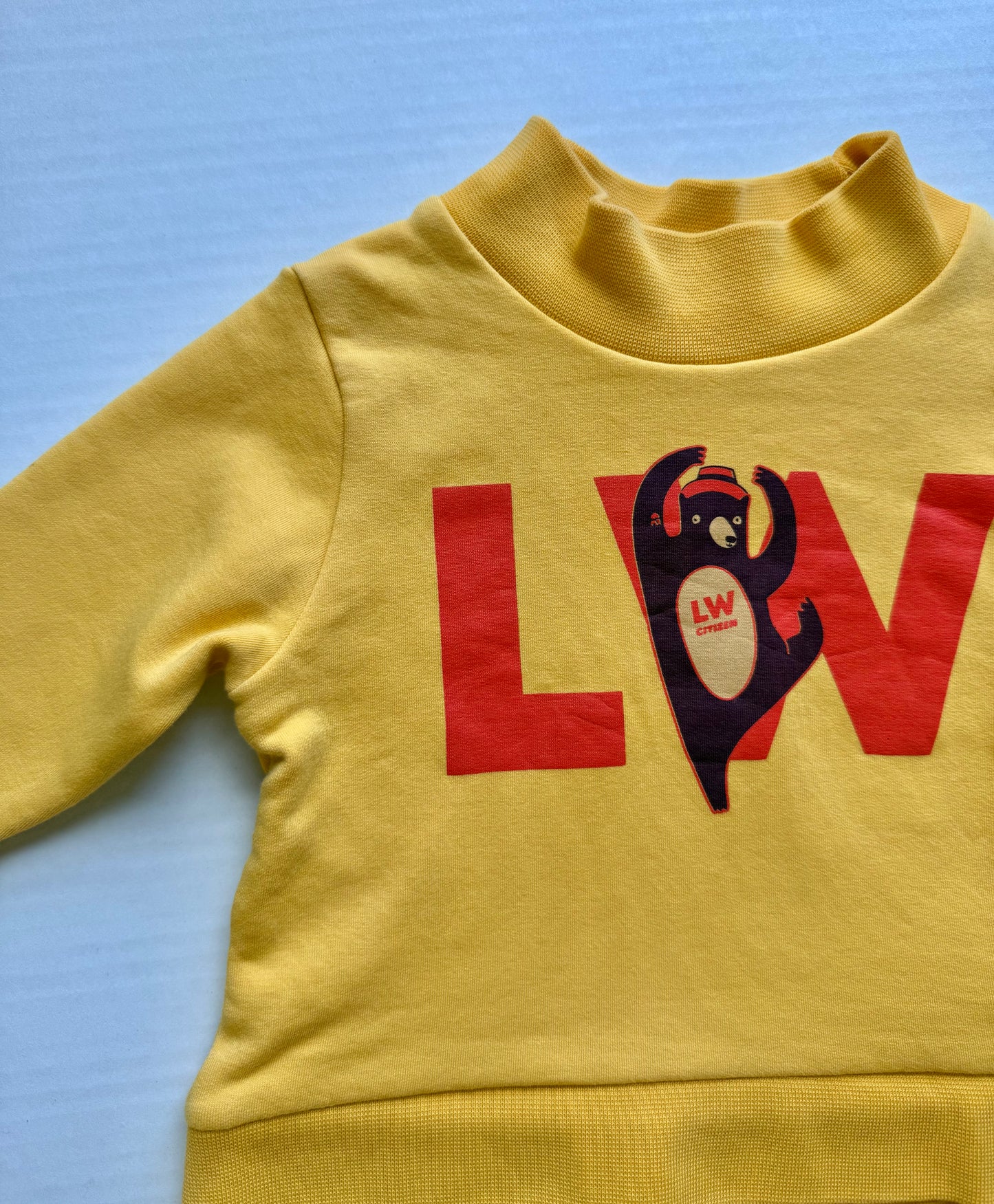 Tinycottons || yellow bear sweatshirt || Size 12m