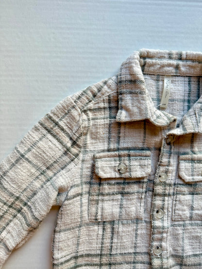 Rylee & Cru || ivory moss flannel top || 2-3T